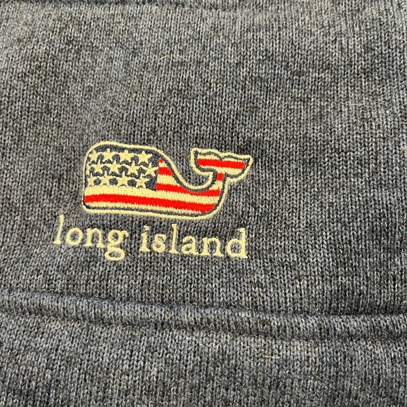 Vinyard Vines shep shirt, thick material. Custom American Flag, and Long Island - Picture 3 of 5